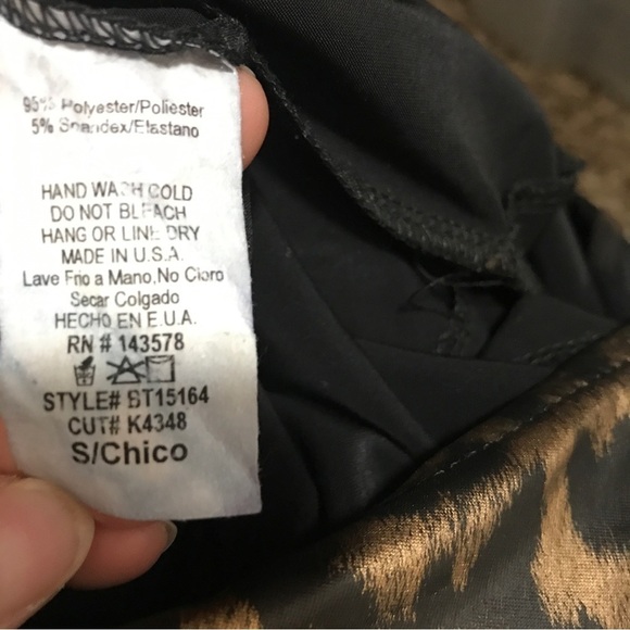 3/$15 Fashion nova one shoulder long sleeve asymmetrical cheetah print bodysuit - Picture 8 of 8